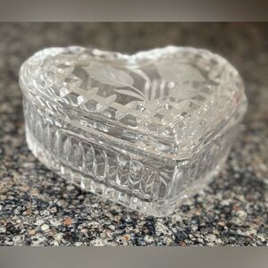 Heart-Shaped Crystal Candy Box